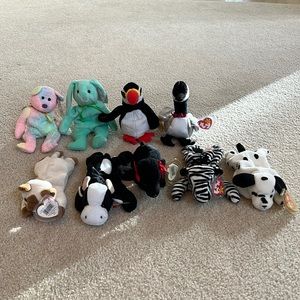 Ty Beanie Baby Lot of 9!